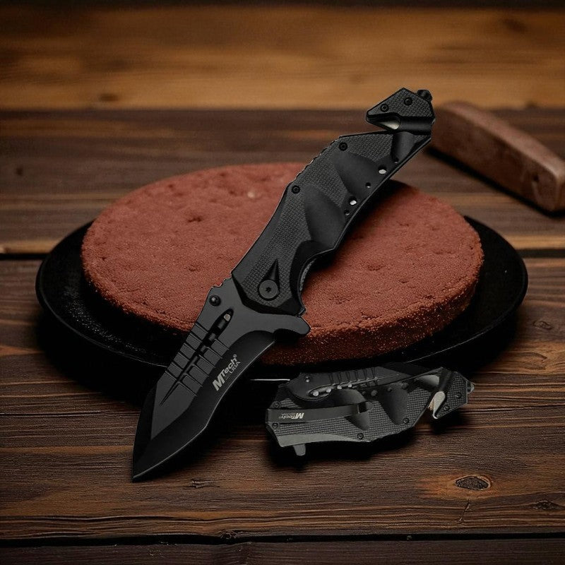 Mtech USA MT-A845BK: Black Blade 5" Folding Knife