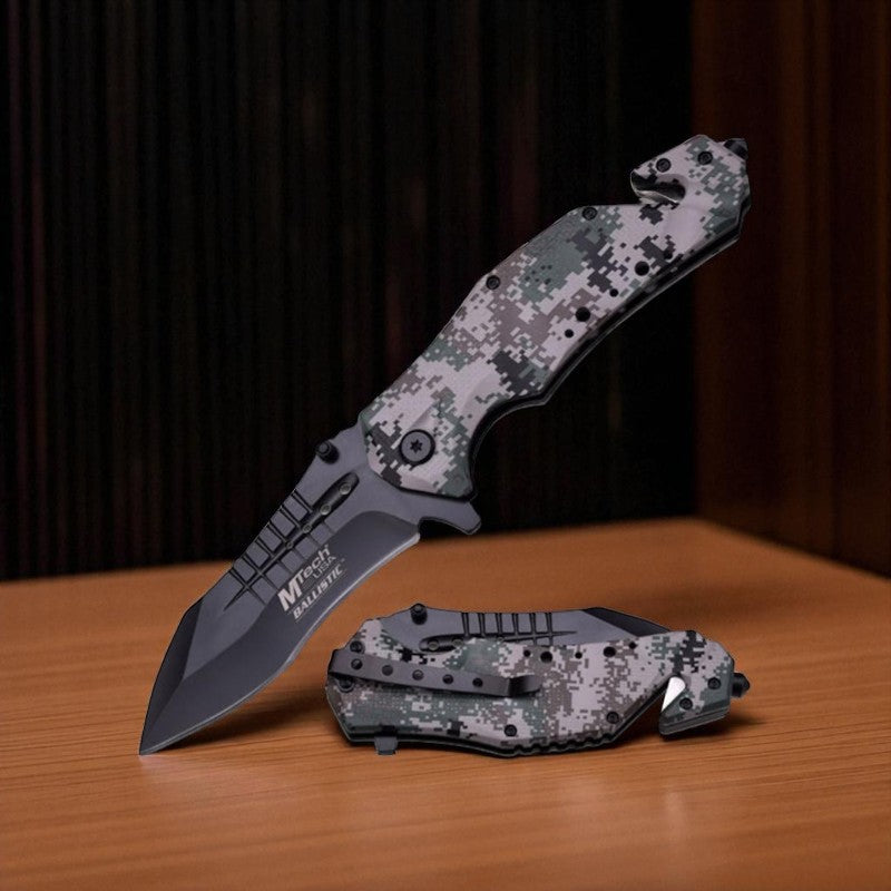 Mtech USA MT-A845BK: Black Blade 5" Folding Knife