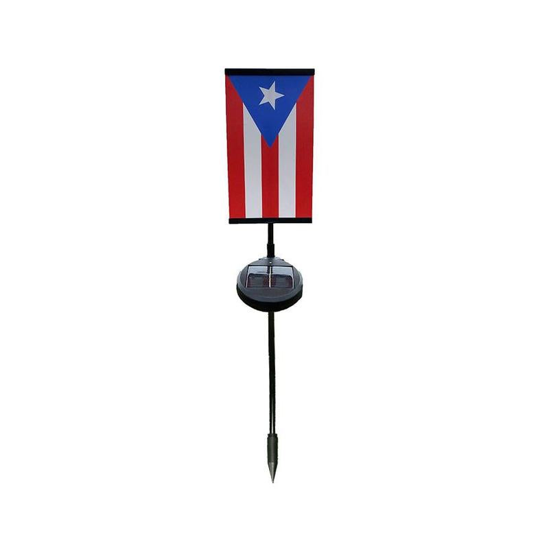 Puerto Rico Solar Flag: The Coquí's Spirit for Your Garden!