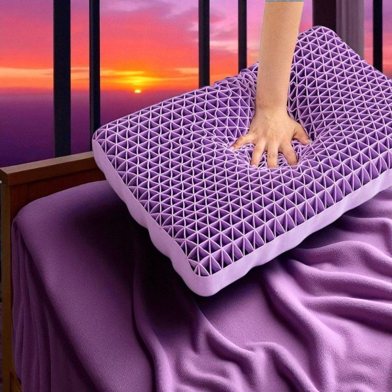 H&D Elastic Pillow: Pain Relief, Breathable Grid & Ergonomic Design