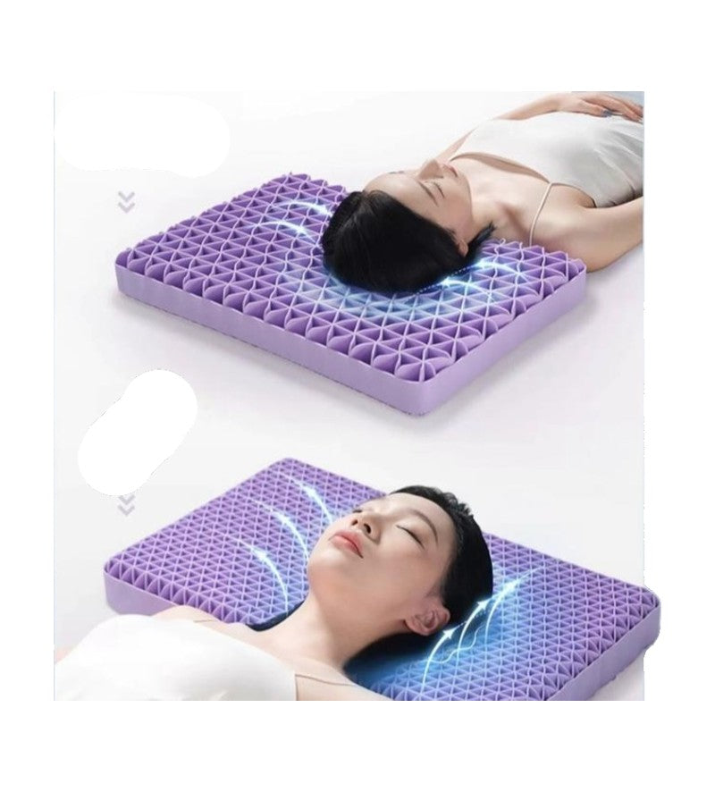 H&D Elastic Pillow: Pain Relief, Breathable Grid & Ergonomic Design